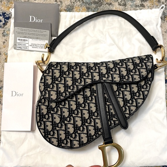 Handbags - Authentic Dior mid-size saddle bag